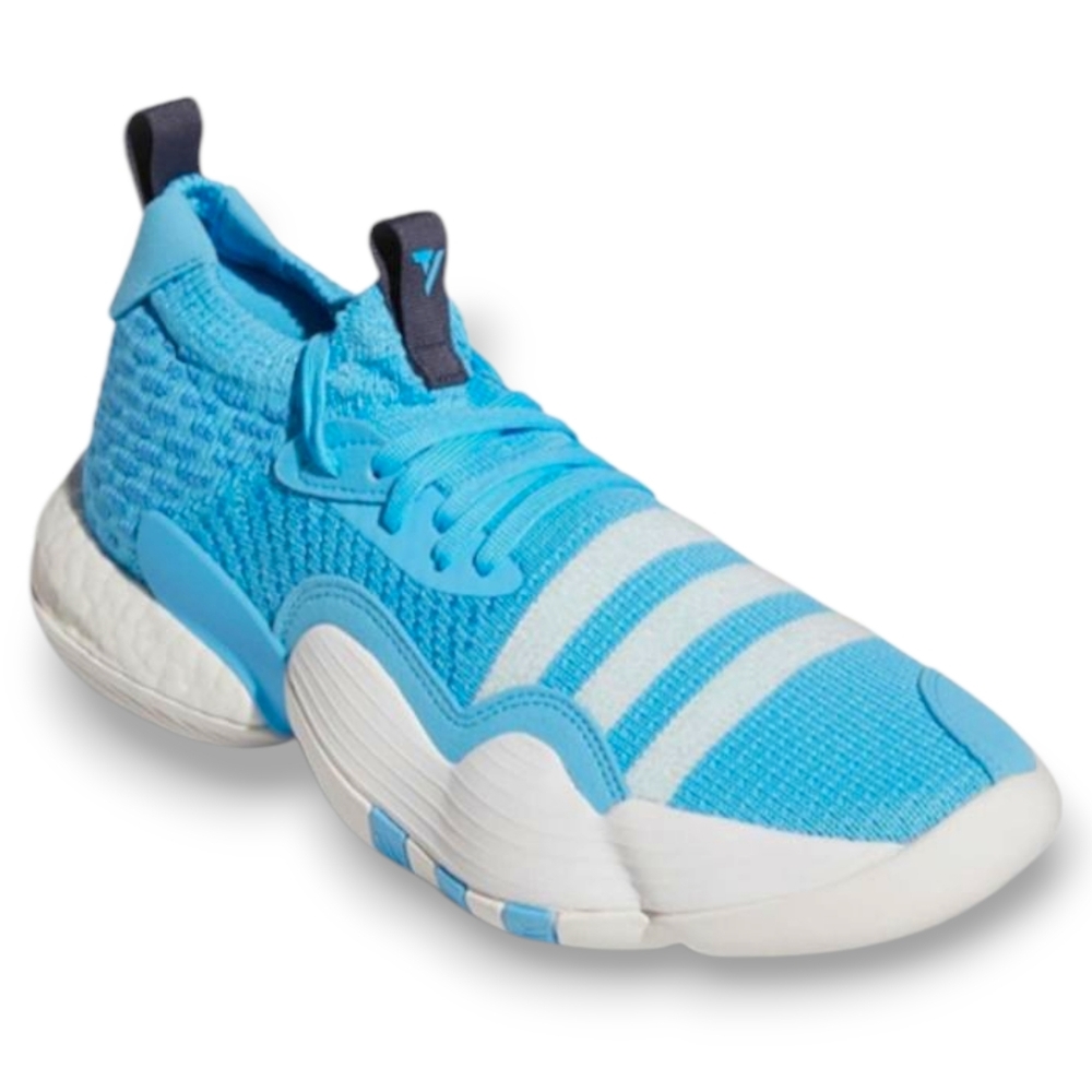 Adidas Trae Young 2.0 Basketball Shoes Blue & White Athletic Sneaker Size 11 Men